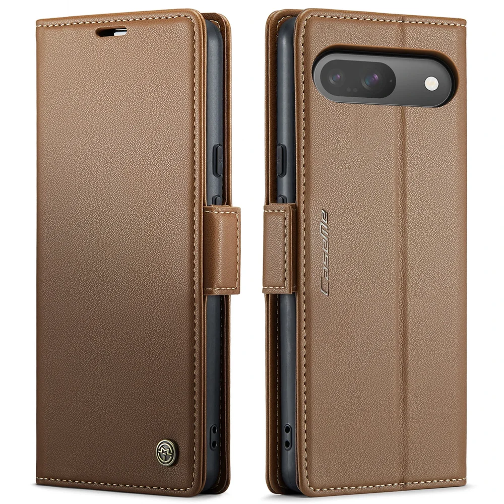 CaseMe Google Pixel 10 Pro Slankt RFID-lommeboketui, Brun CaseMe Google Pixel 10 Pro Slankt RFID-lommeboketui, Brun