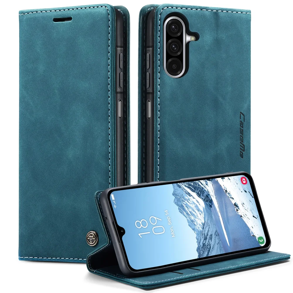 CaseMe Samsung Galaxy A17 Slankt lommeboketui, Blå CaseMe Samsung Galaxy A17 Slankt lommeboketui, Blå