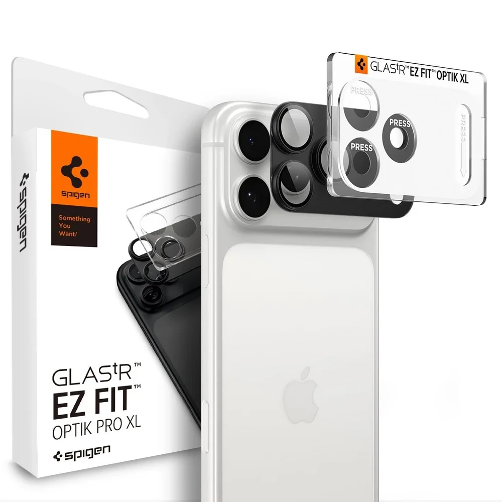 Spigen iPhone 18 Pro Max EZ Fit Kamerabeskyttelse - Optik Pro XL, Dark Gray
