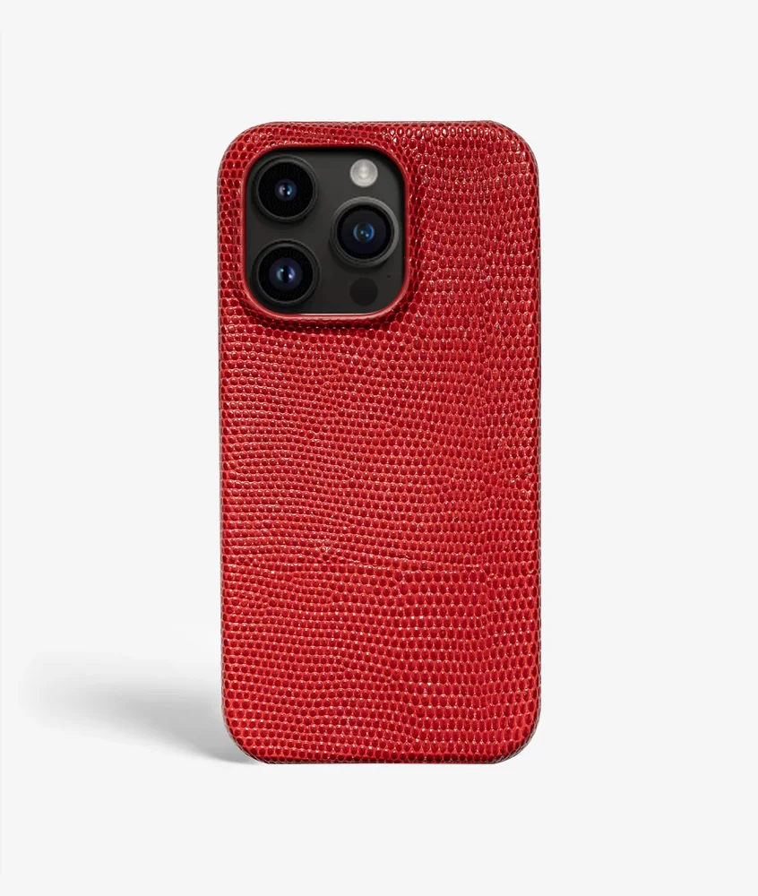 The Case Factory iPhone 14 Pro Max Deksel Lizard Rød The Case Factory iPhone 14 Pro Max Deksel Lizard Rød