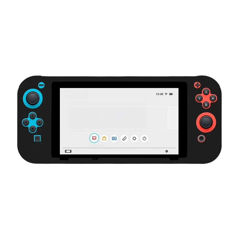 Nintendo Switch Støtsikkert silikondeksel, Svart Nintendo Switch Støtsikkert silikondeksel, Svart