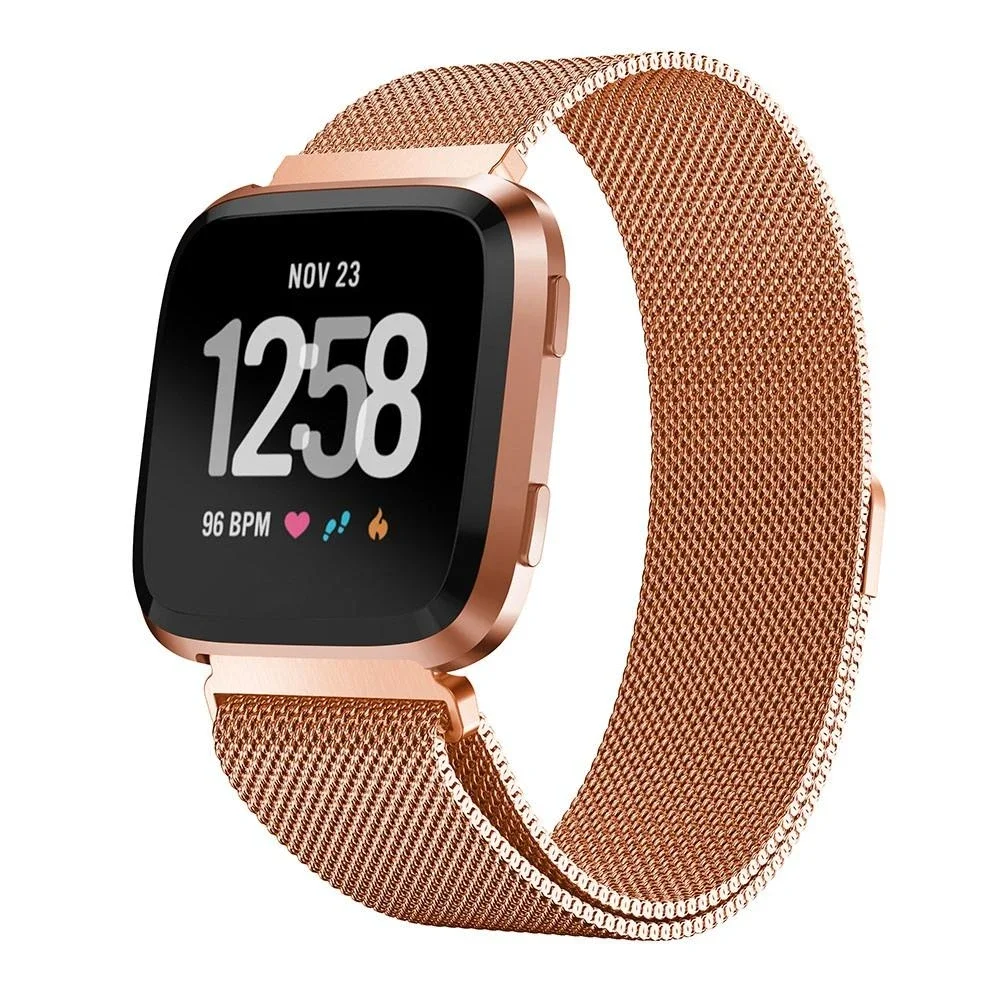 Fitbit Versa 2/Versa Reim Milanese Loop, Rosegull Fitbit Versa 2/Versa Reim Milanese Loop, Rosegull
