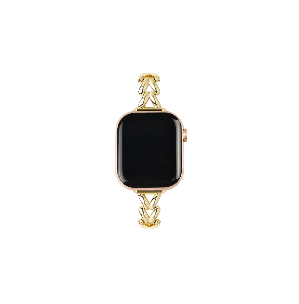 iDeal Of Sweden Apple Watch Ultra 49mm 1st Gen Flettet metallarmbånd, Gull