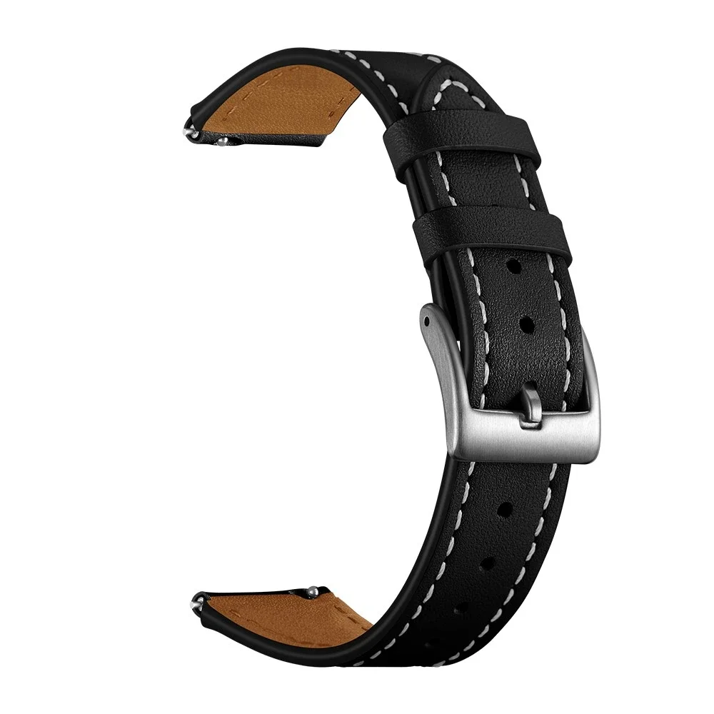 Withings ScanWatch Light Reim i ekte skinn, Svart Withings ScanWatch Light Reim i ekte skinn, Svart