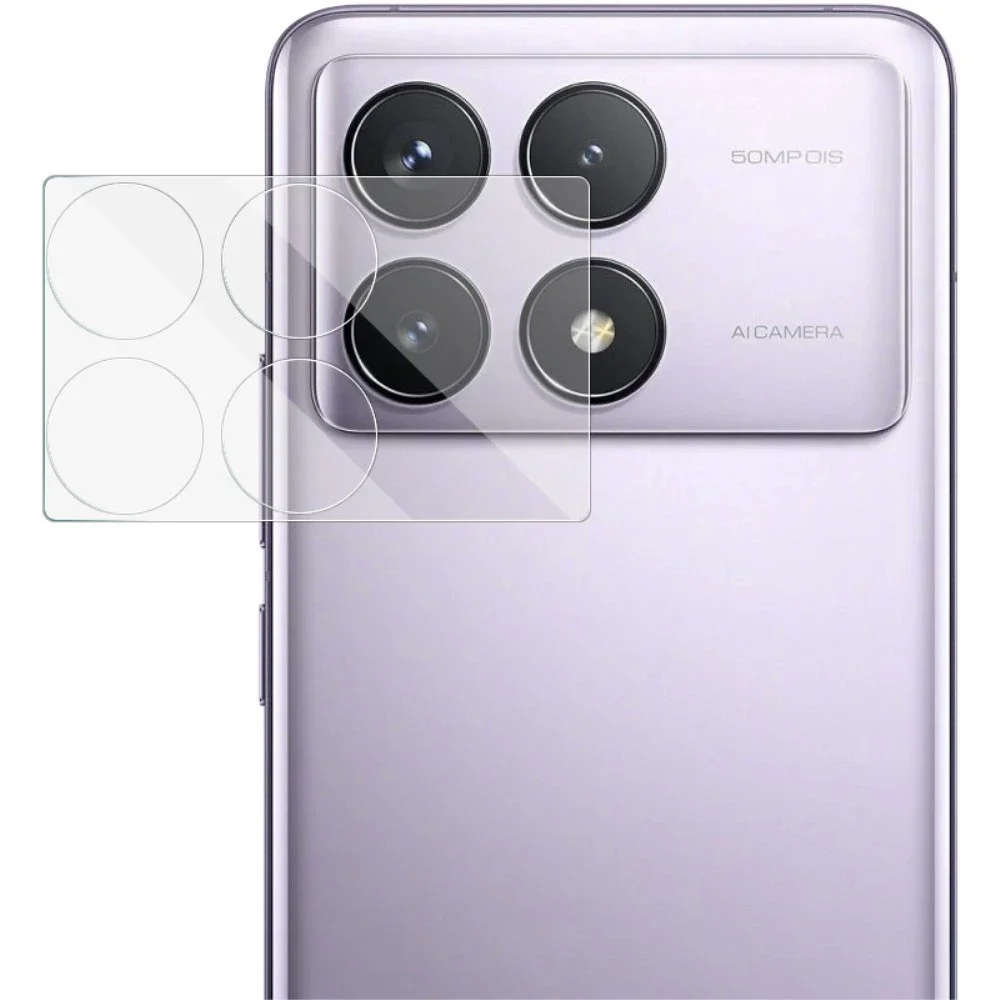 Imak Xiaomi Poco X6 Pro Kameralinsebeskyttelse i glass, Gjennomsiktig