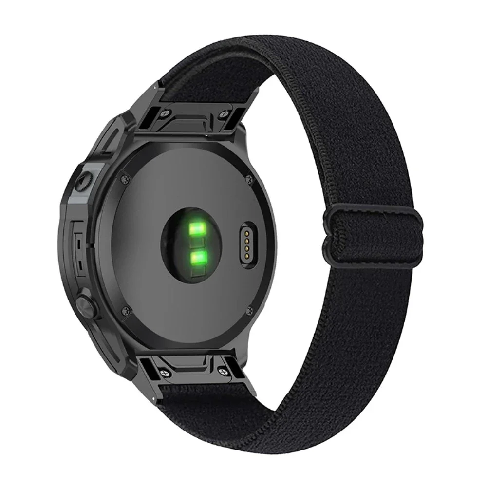 Garmin Fenix 5/Fenix 5 Plus Elastisk reim, Svart Garmin Fenix 5/Fenix 5 Plus Elastisk reim, Svart