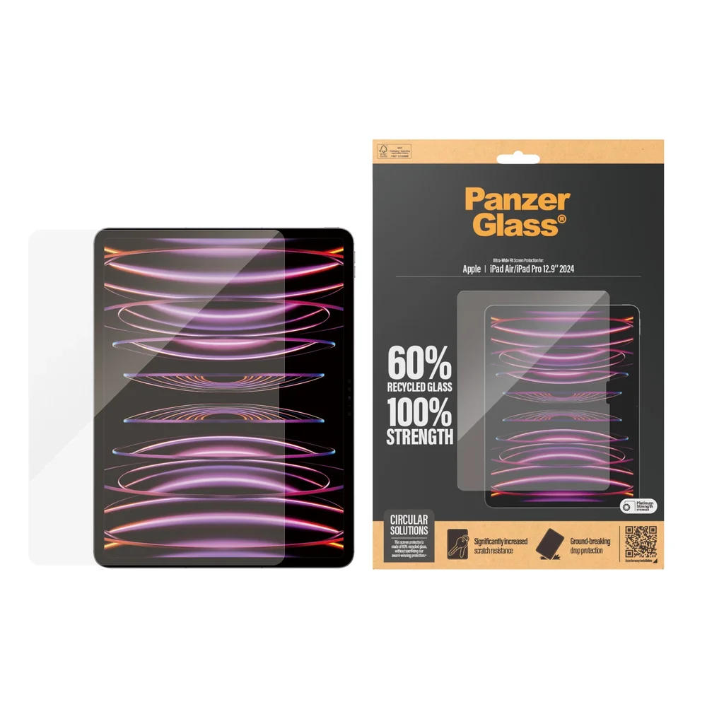 PanzerGlass Apple iPad Pro 13 8th Gen (2025) Skærmbeskytter i ridsefast hærdet glas - Ultra Wide Fit