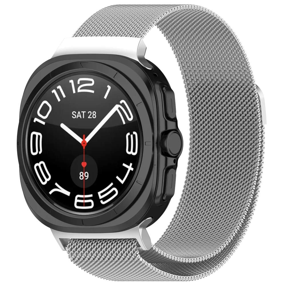 Samsung Galaxy Watch Ultra 47mm Reim Milanese Loop, Sølv