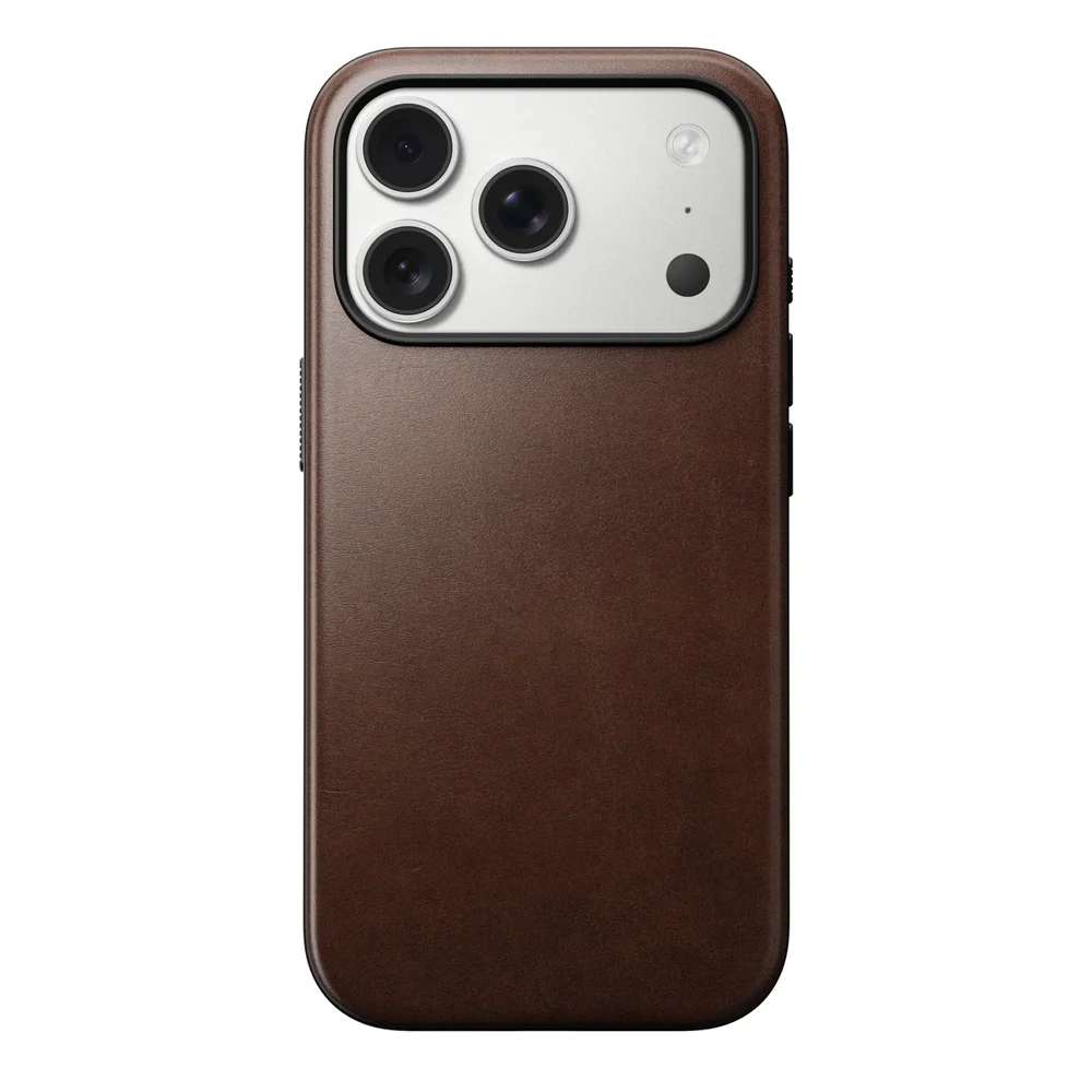 Nomad iPhone 18 Pro Skinnetui MagSafe - Modern Horween Leather Rustic Brown