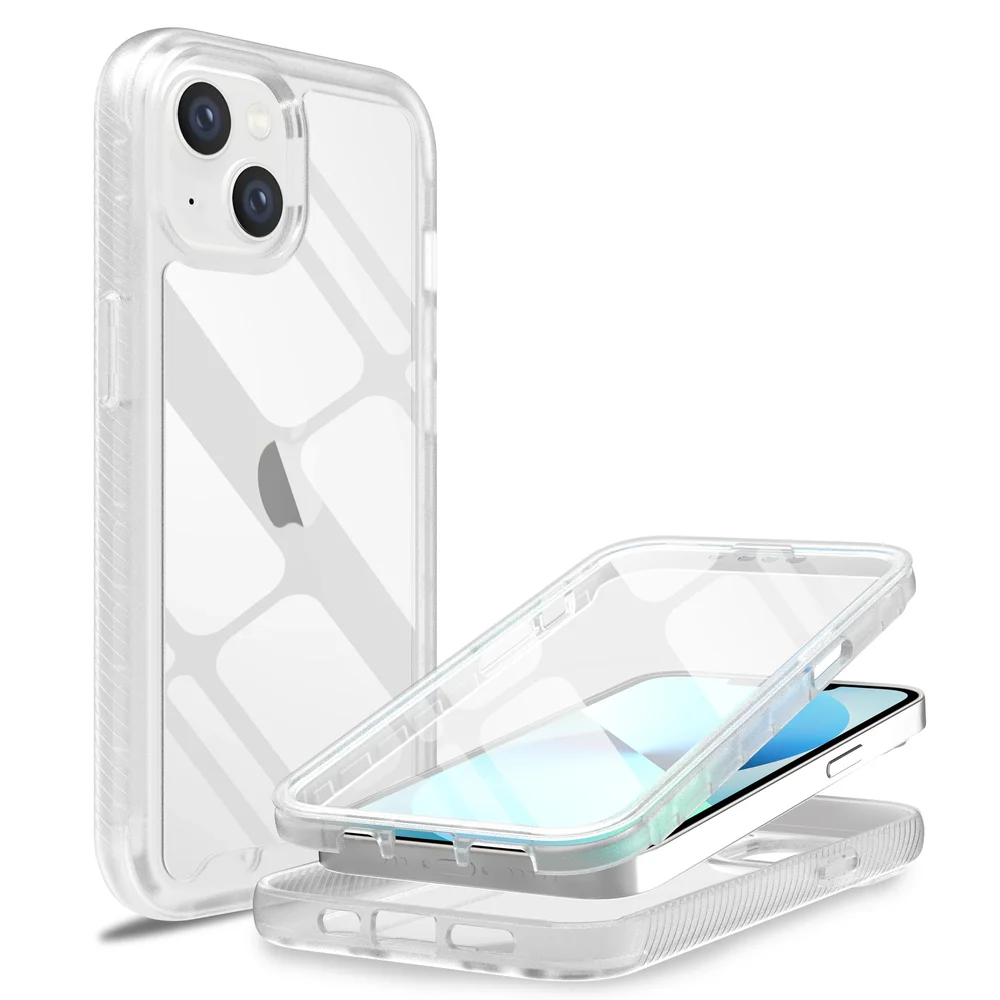 Mobique iPhone 14 Deksel Full Protection, Gjennomsiktig
