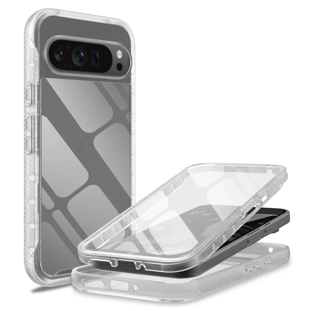Mobique Google Pixel 9 Pro XL Deksel Full Protection, Gjennomsiktig
