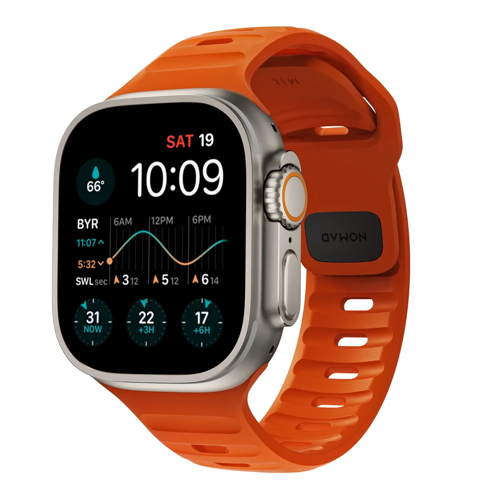 Nomad Apple Watch SE 3 44mm Reim - Sport Band Ultra Orange