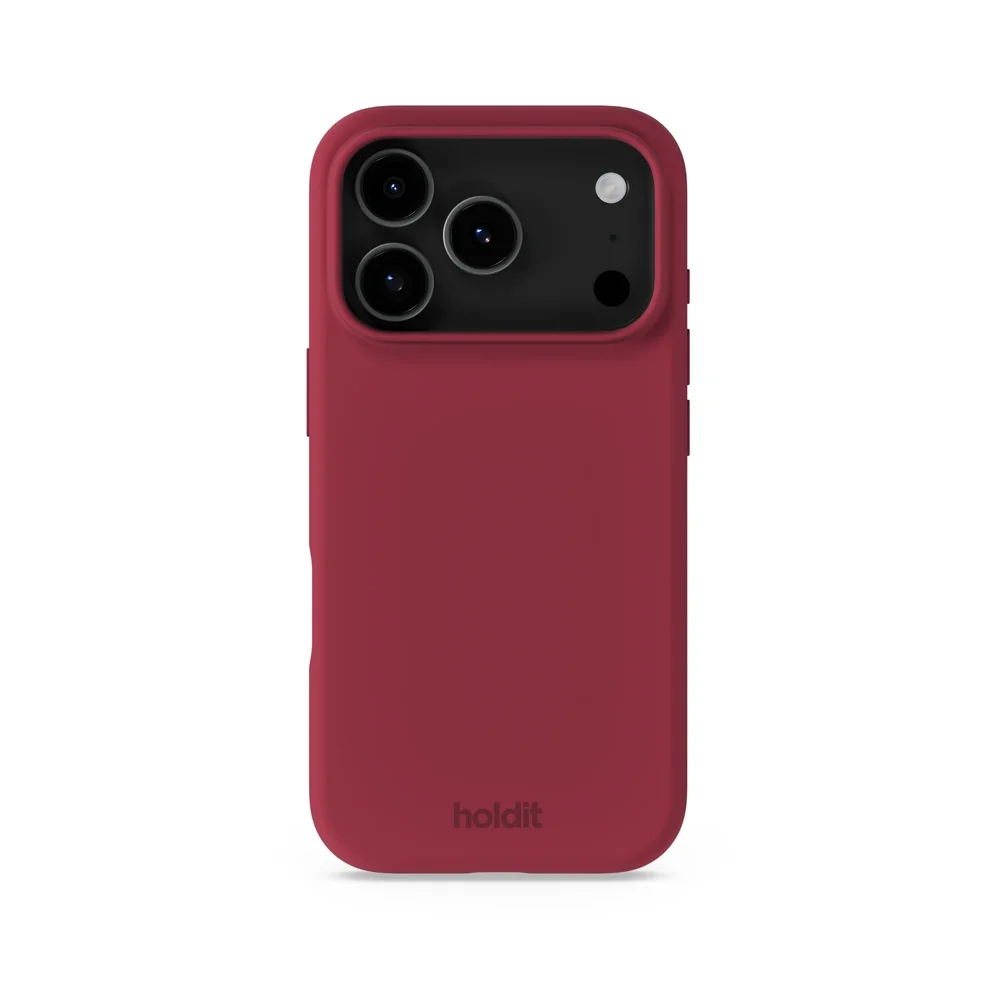 Holdit iPhone 18 Pro Silicone Case, Red Velvet Holdit iPhone 18 Pro Silicone Case, Red Velvet