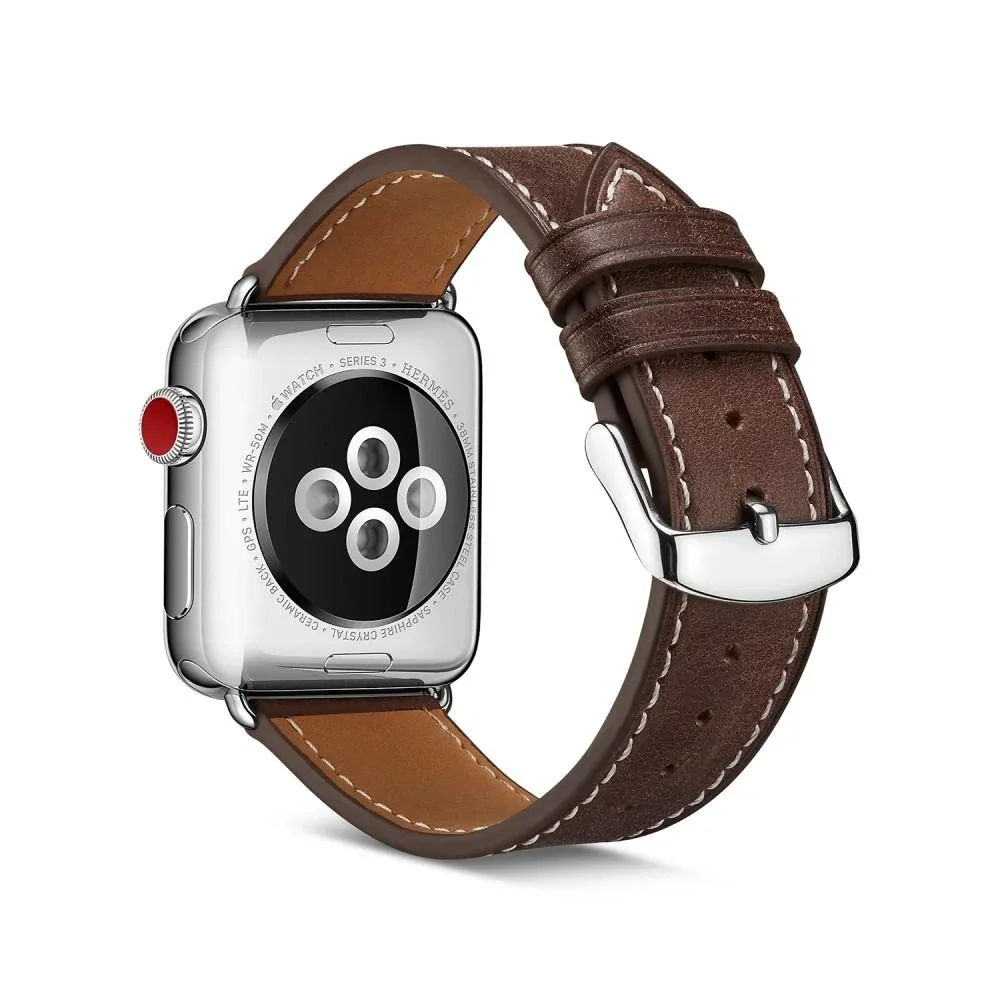 Apple Watch Ultra 49mm 1st Gen Reim i ekte skinn, Brun Apple Watch Ultra 49mm 1st Gen Reim i ekte skinn, Brun