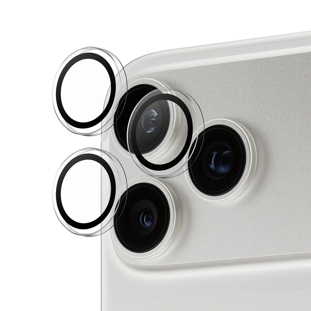 PanzerGlass iPhone 17 Pro Max Hoops linsebeskyttelse, Gjennomsiktig