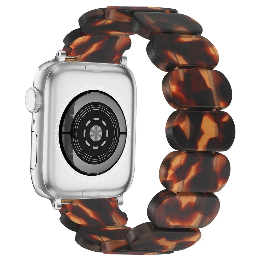 Apple Watch Series 11 42mm Fleksibel reim i resin, Brun Apple Watch Series 11 42mm Fleksibel reim i resin, Brun