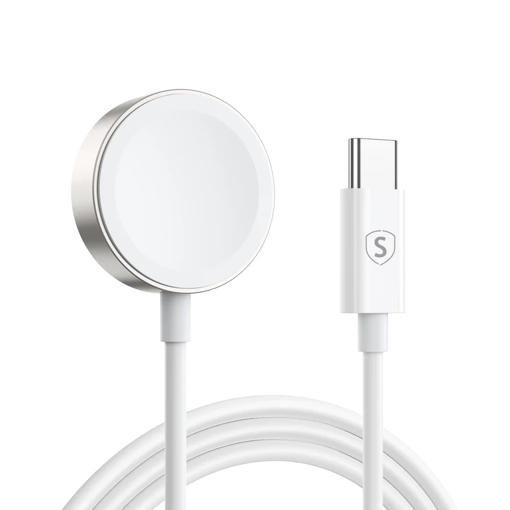 SiGN MagSafe Trådløs Apple Watch-lader USB-C 2.5W, Hvit