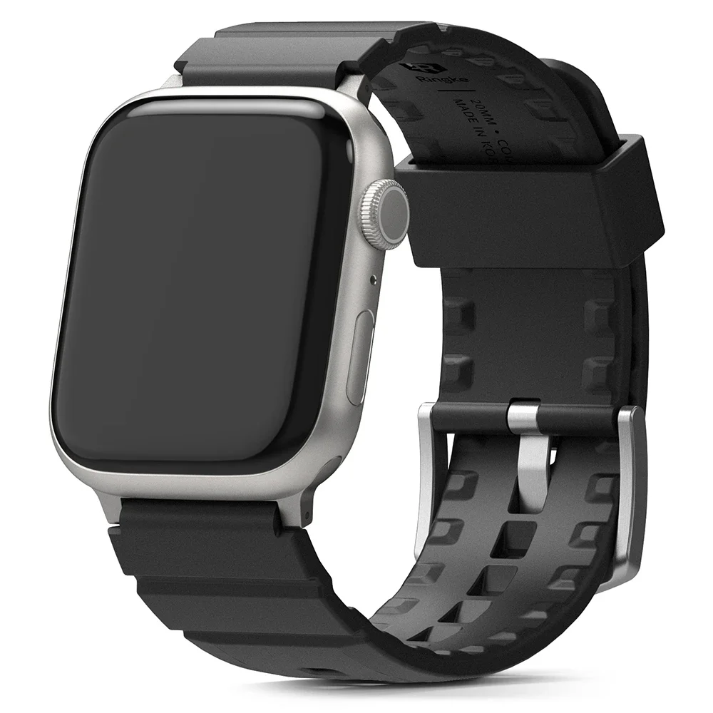 Ringke Apple Watch Series 7 45mm Reim Rubber One Bold Svart