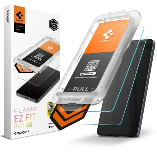 Spigen Samsung Galaxy S26 Skjermbeskytter med monteringsramme (2-pack) GLAS.tR EZ Fit