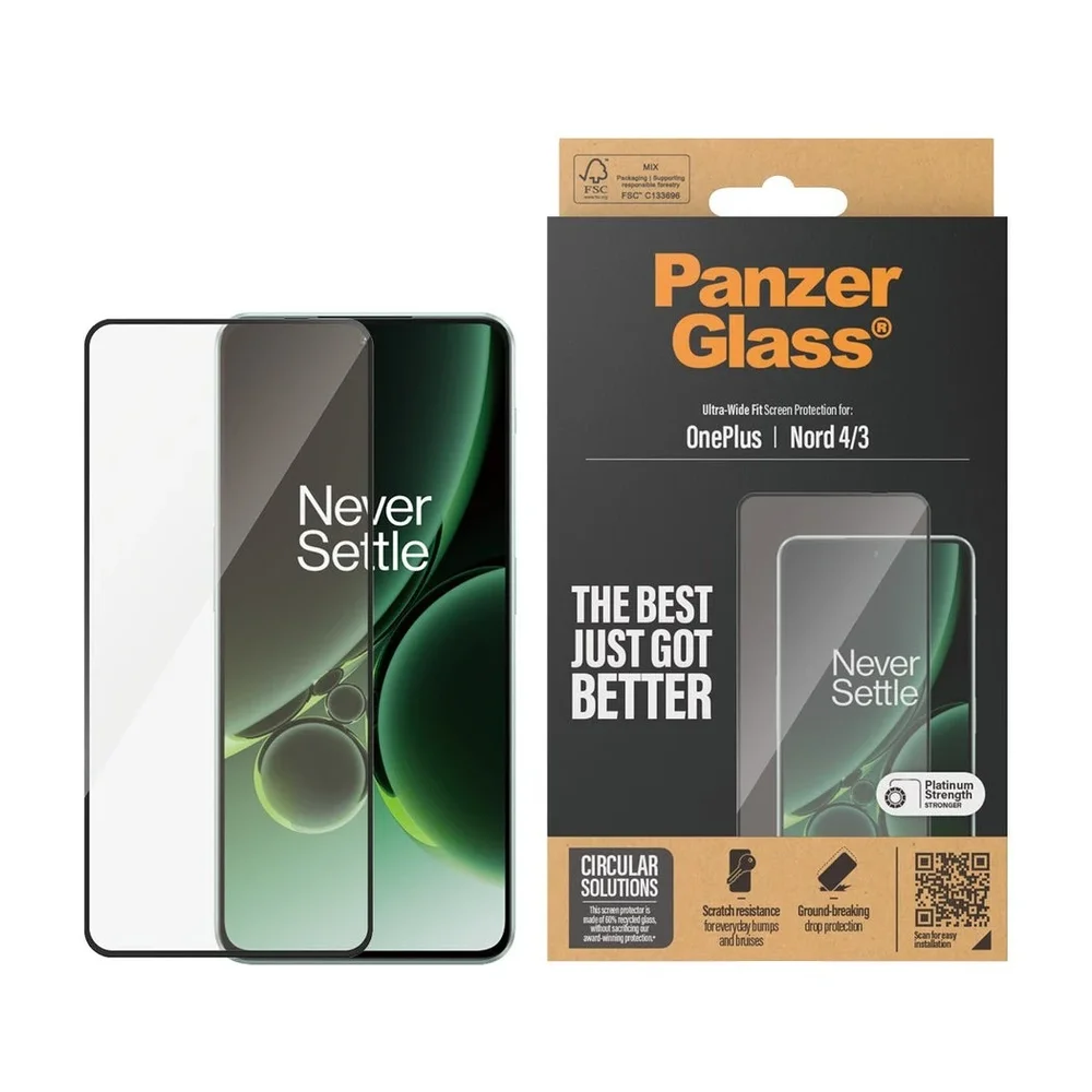 PanzerGlass OnePlus Nord 4 Skjermbeskytter i ripebestandig herdet glass – Ultra Wide Fit PanzerGlass OnePlus Nord 4 Skjermbeskytter i ripebestandig herdet glass – Ultra Wide Fit
