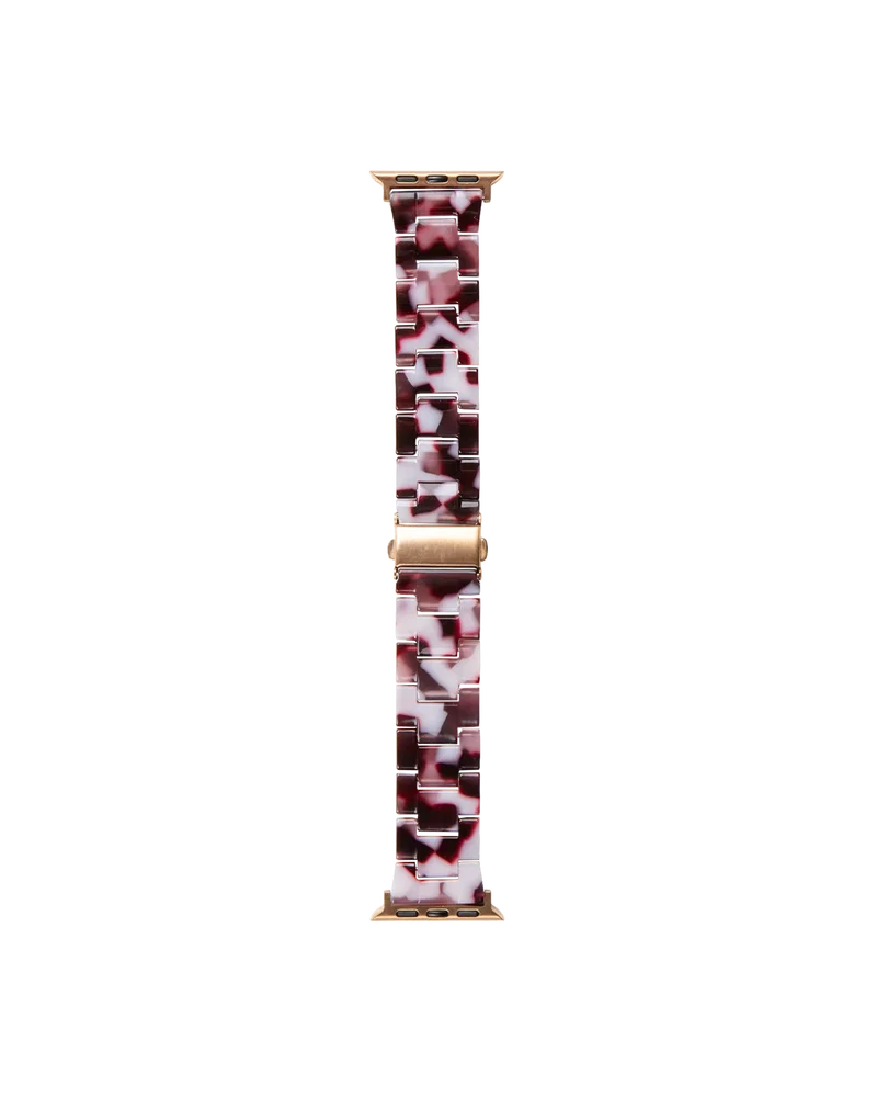 iDeal Of Sweden Apple Watch Series 8 41mm Luksuriøst resinarmbånd, Cherry Crush