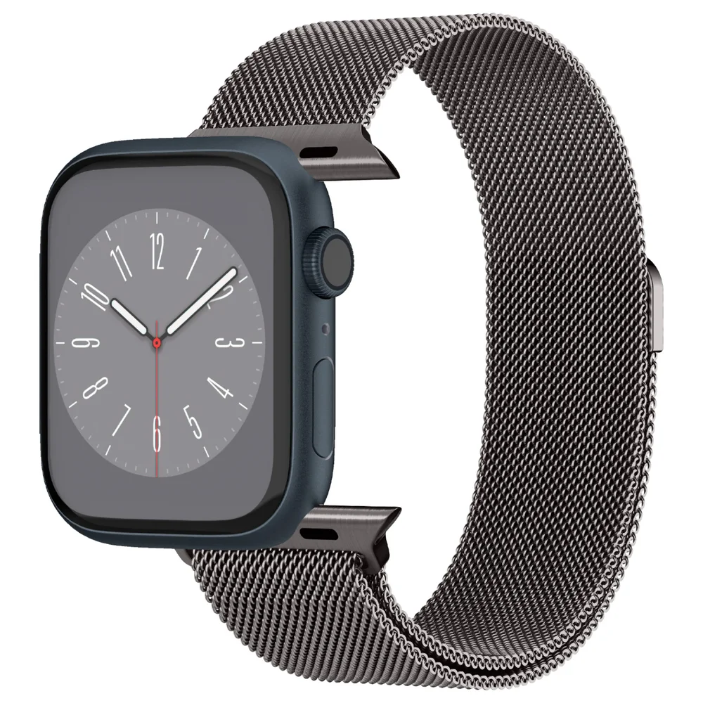Spigen Apple Watch Series 7 45mm Metallreim Metal Fit, Grafitt