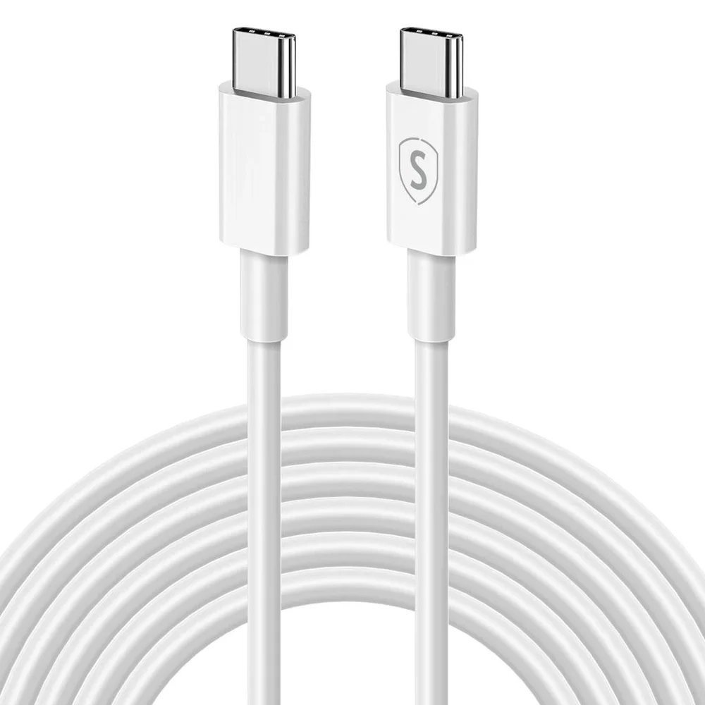 SiGN PD Kabel USB-C til USB-C 60W 2m, Hvit SiGN PD Kabel USB-C til USB-C 60W 2m, Hvit