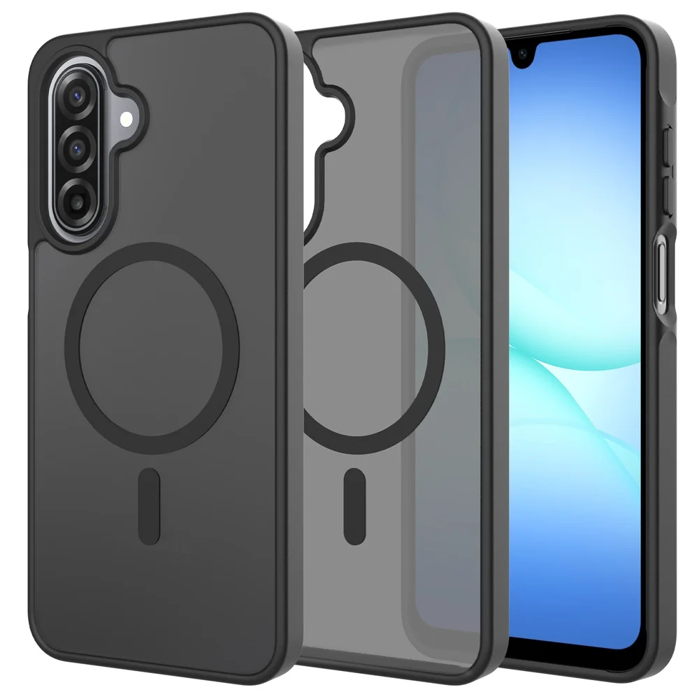 Mobique Samsung Galaxy A17 Hybrid-deksel Magnetisk, Frosted Black Mobique Samsung Galaxy A17 Hybrid-deksel Magnetisk, Frosted Black