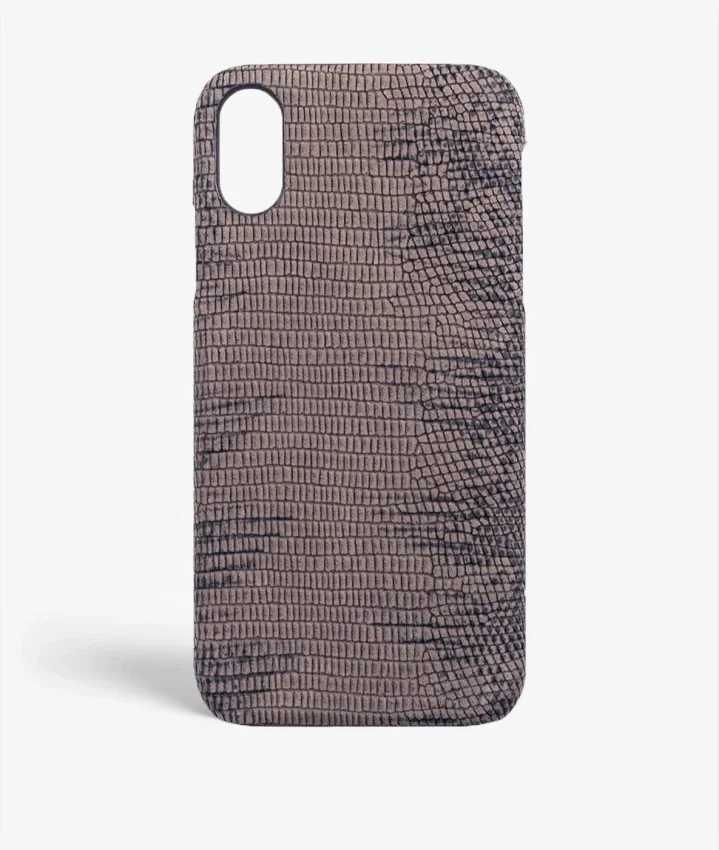 The Case Factory iPhone Xs Max Deksel Soft Iguana Taupe