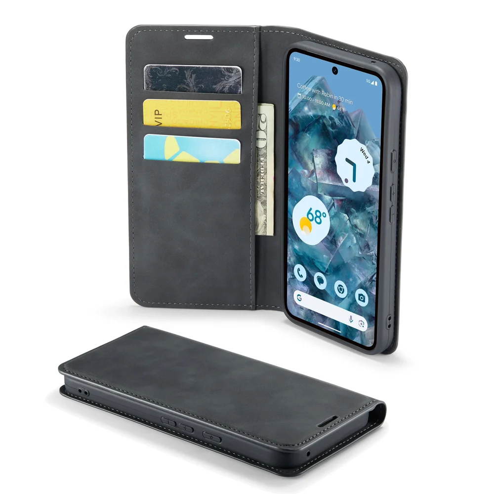 Mobique Google Pixel 9 Pro XL Slankt etui med kortlomme, Svart