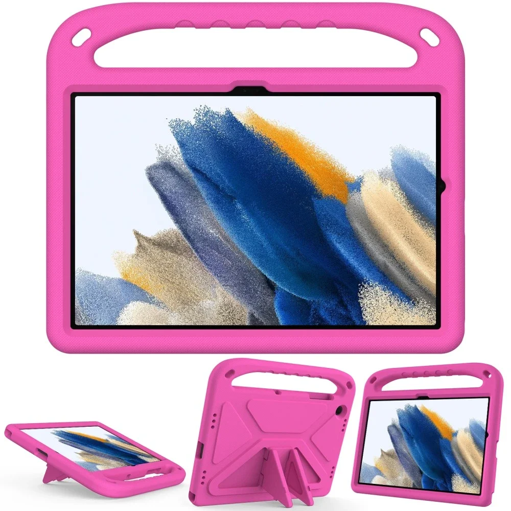 Samsung Galaxy Tab A11 Plus Støtsikkert deksel/etui med håndtak, Rosa