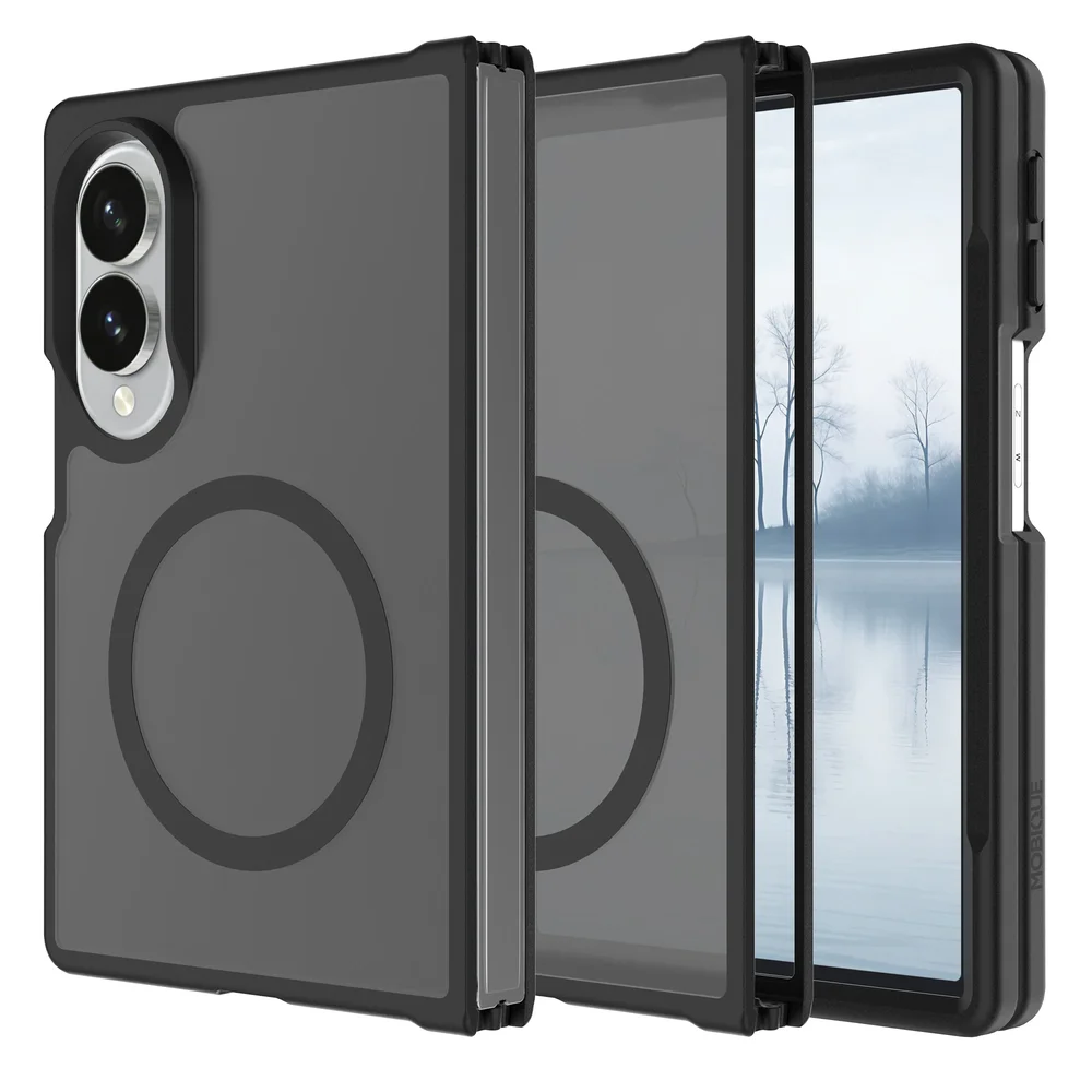 Mobique Samsung Galaxy Z Fold 8 Hybrid-deksel Magnetisk, Frosted Black
