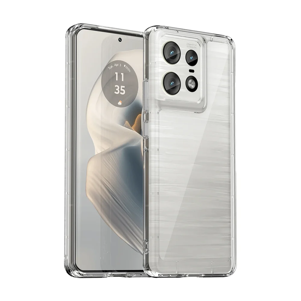 tectTech Motorola Edge 50 Pro Crystal Hybrid-deksel, Gjennomsiktig