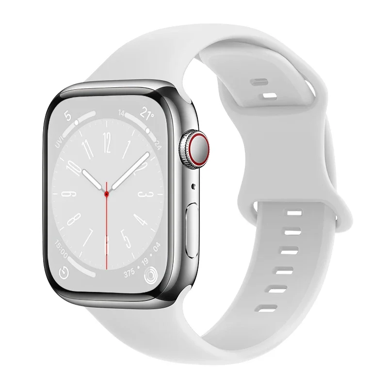 Apple Watch Series 1-3 38mm Reim i silikon, Hvit Apple Watch Series 1-3 38mm Reim i silikon, Hvit