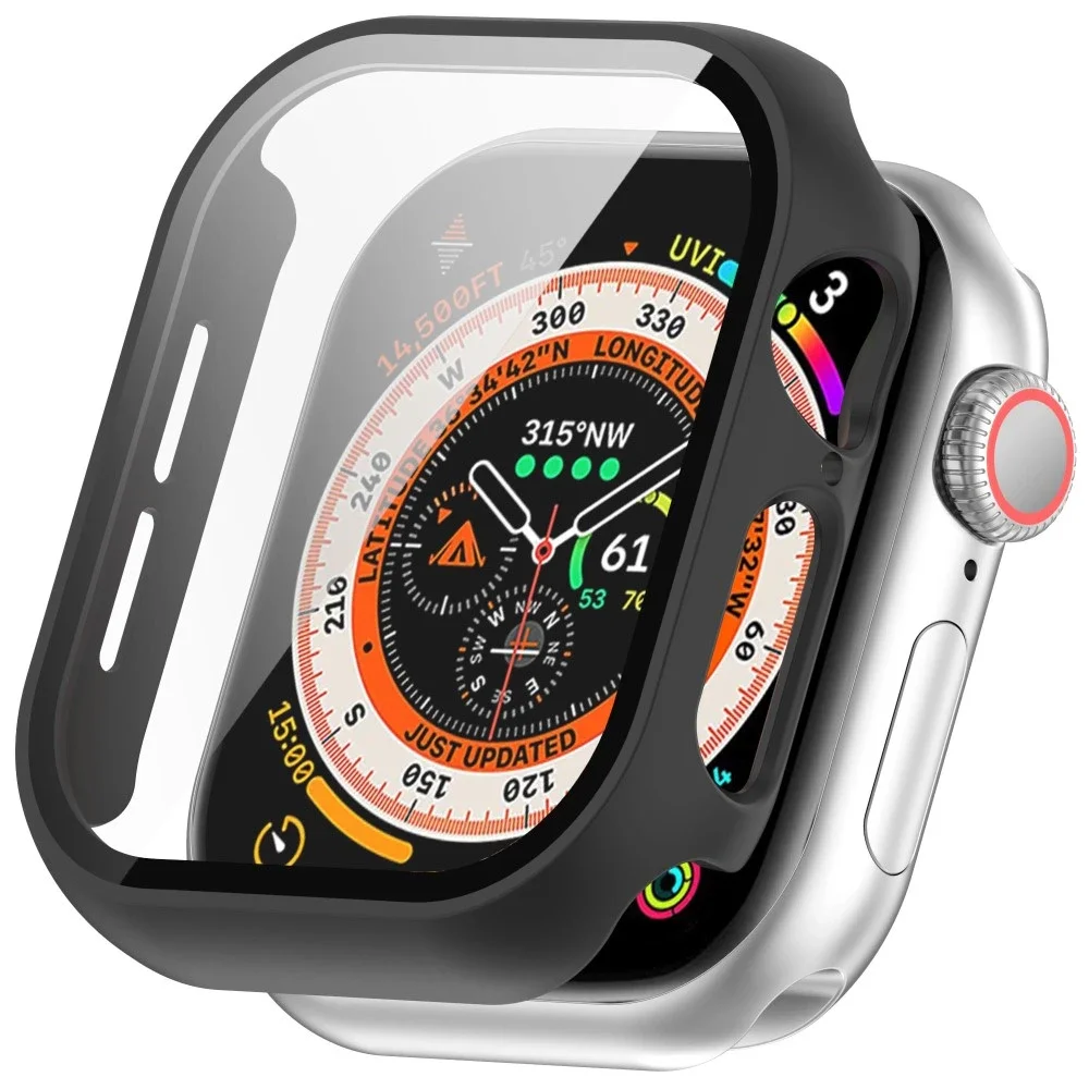 Apple Watch Series 10 42mm Heldekkende deksel med skjermbeskytter, Svart Apple Watch Series 10 42mm Heldekkende deksel med skjermbeskytter, Svart