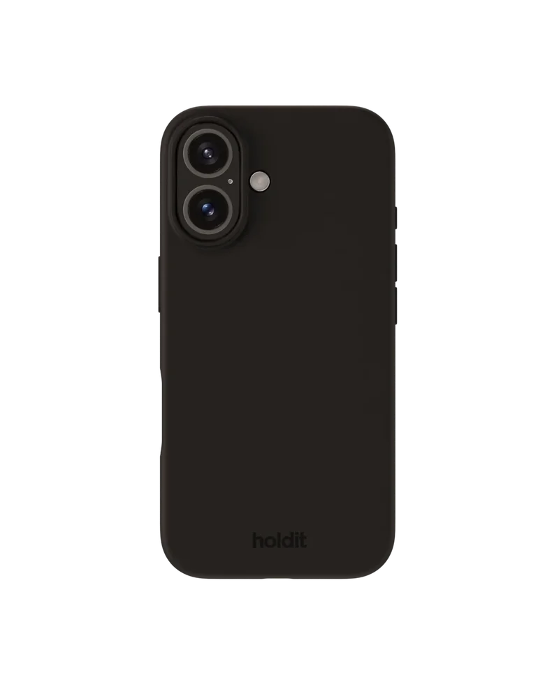 Holdit iPhone 16 Silicone Case, Black Holdit iPhone 16 Silicone Case, Black