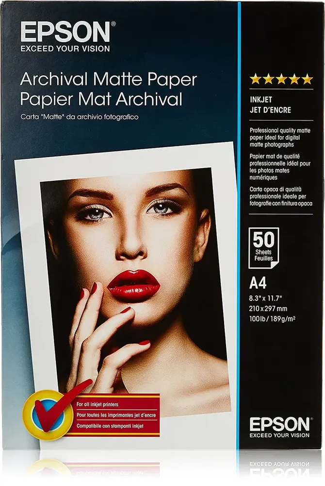 Epson Archival Matte Papir A4 v:1670718
