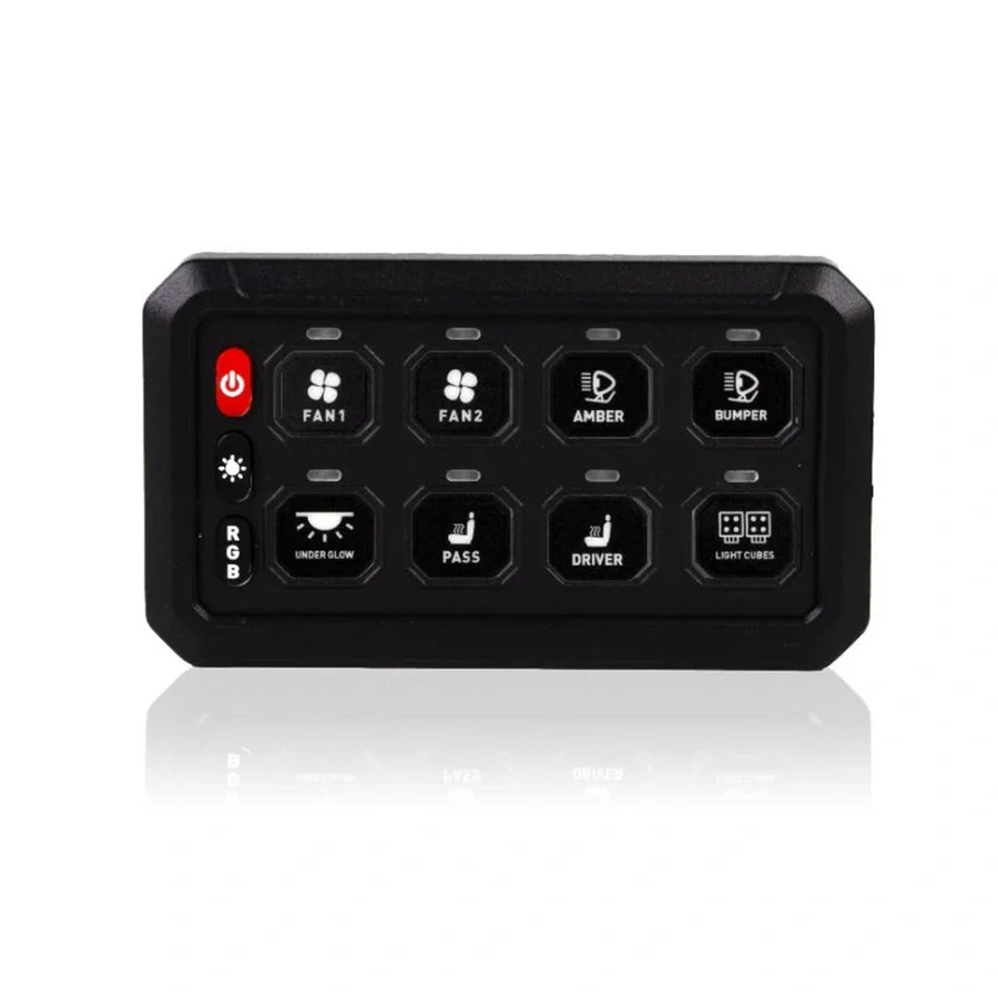 Lumen 8 bryterpanel med strømfordeling v:9445485 Lumen 8 bryterpanel med strømfordeling v:9445485