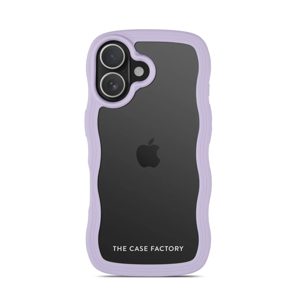 The Case Factory iPhone 17 The Wave Case, Lilla