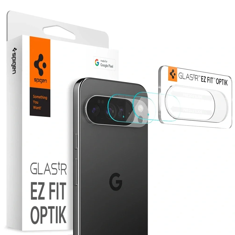 Spigen Google Pixel 10 Pro EZ Fit Linsebeskytter (2-pack), Gjennomsiktig
