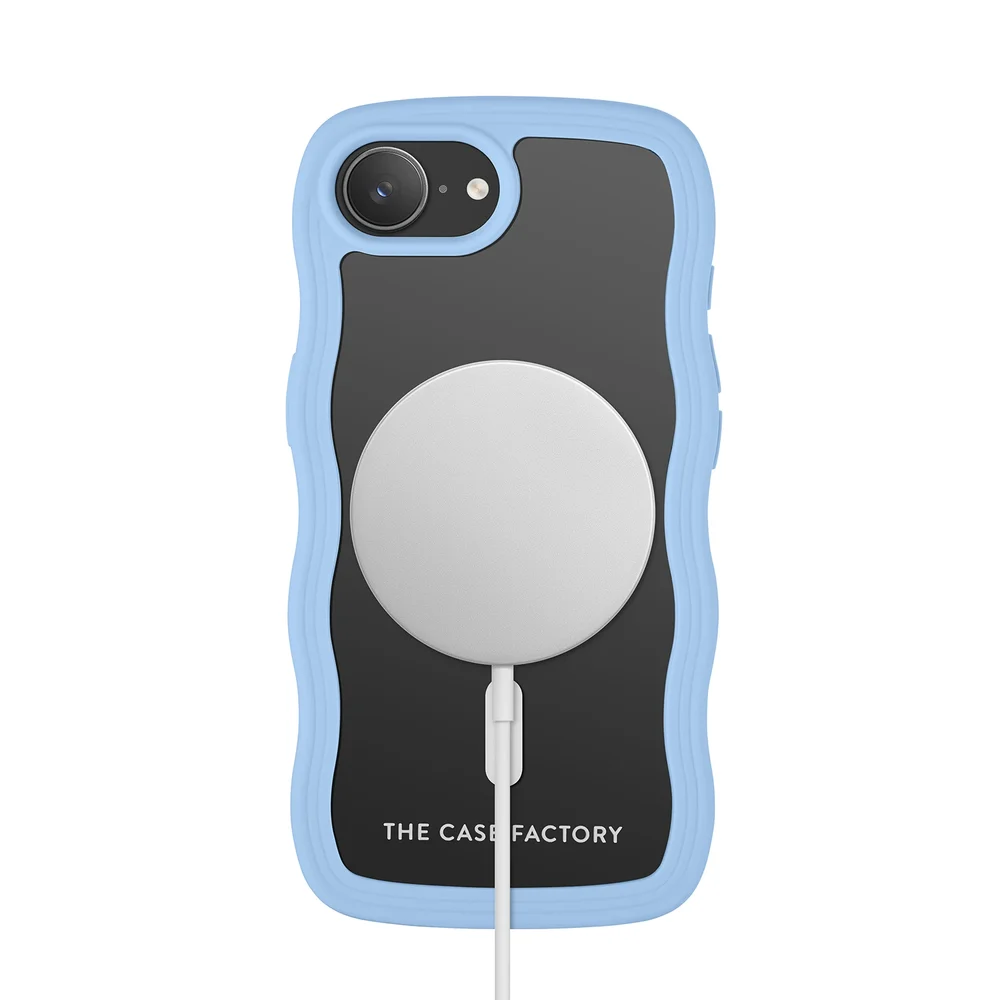 The Case Factory iPhone 17e The Wave Magnetic Case, Blå
