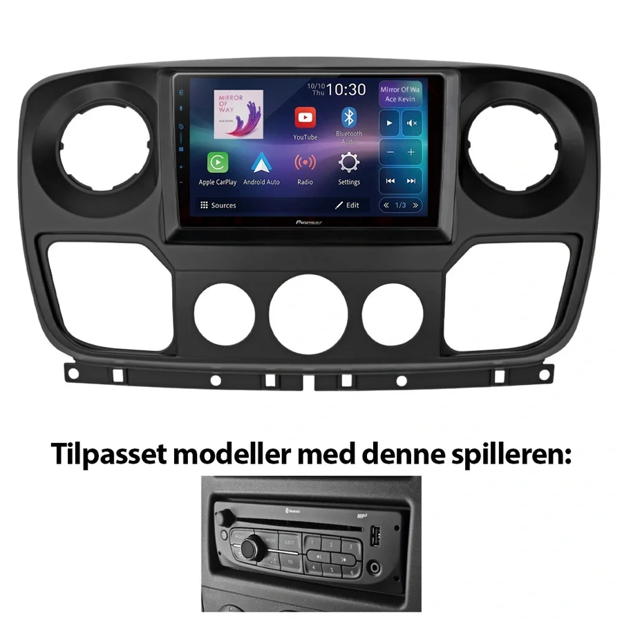 Pioneer 9" Perfect Fit spiller Opel v:3058147