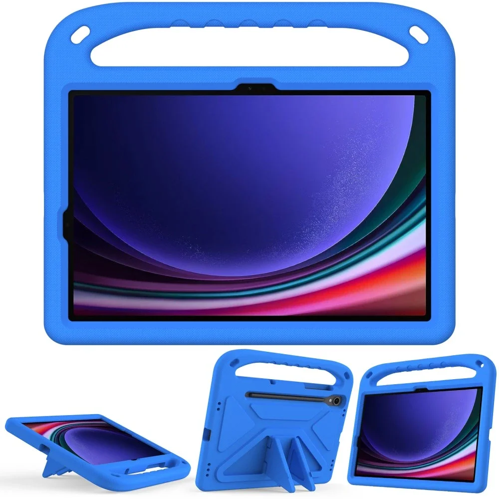 Samsung Galaxy Tab S10 FE Støtsikkert deksel/etui med håndtak, Blå Samsung Galaxy Tab S10 FE Støtsikkert deksel/etui med håndtak, Blå