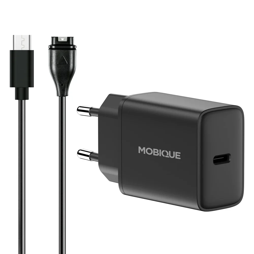 Garmin Instinct 2 Lader – kabel & vegglader 20W, Svart