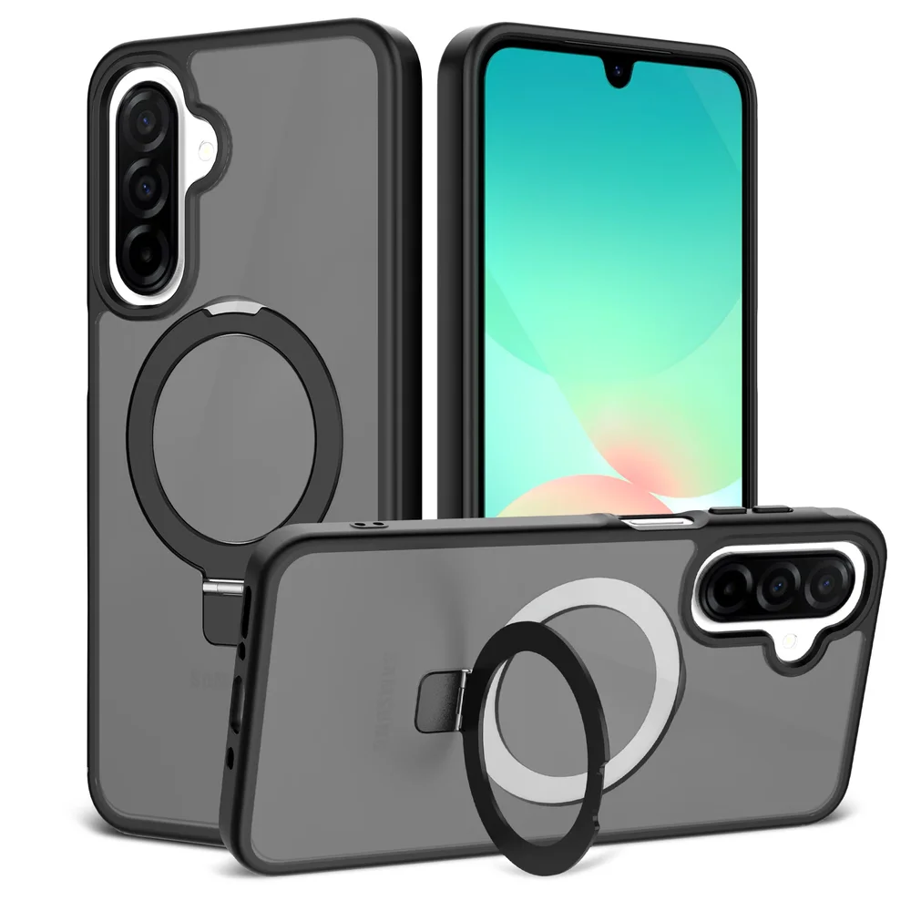 Samsung Galaxy A26 Magnetic hybriddeksel med stativfunksjon, Svart