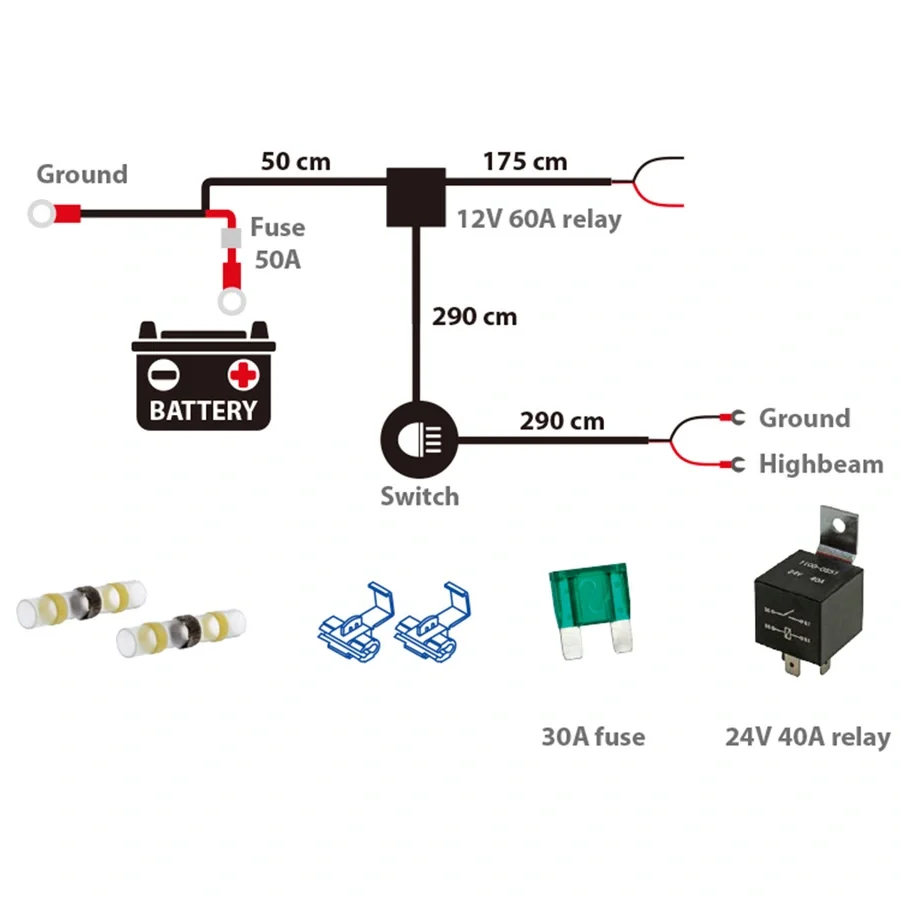 Optibeam relésett 12/24V v:3719136