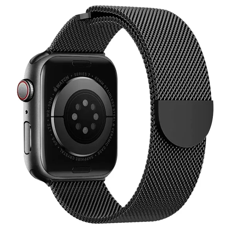 Apple Watch Ultra 49mm 4th Gen Reim Milanese Loop, Svart
