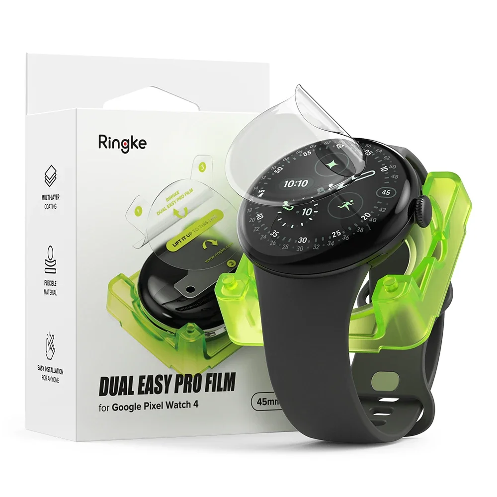 Ringke Google Pixel Watch 4 45mm Skjermbeskytter Beskyttelsesfilm – Dual Easy Pro (2-pack) Ringke Google Pixel Watch 4 45mm Skjermbeskytter Beskyttelsesfilm – Dual Easy Pro (2-pack)
