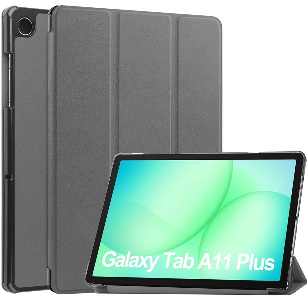 Samsung Galaxy Tab A11 Plus Tri-Fold etui, Grå