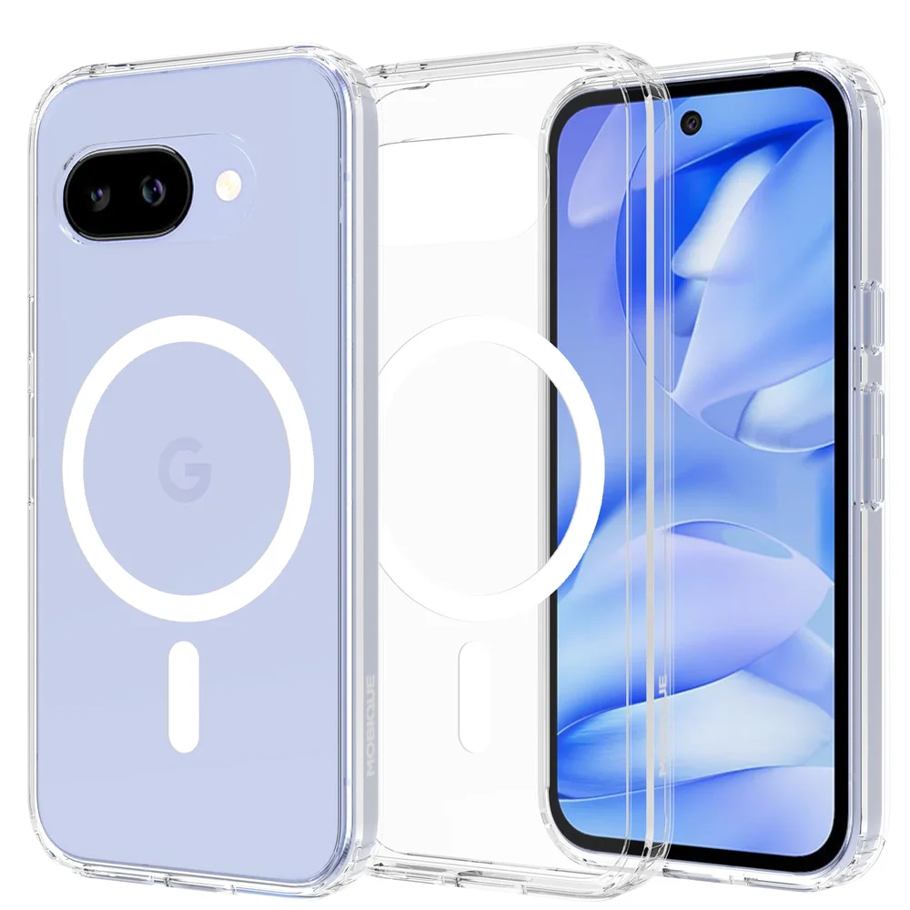 Mobique Google Pixel 9a MagSafe Hybrid-deksel, Gjennomsiktig